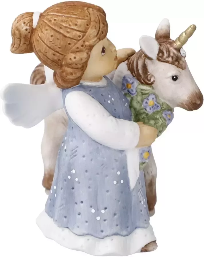 Goebel Engelfiguur Beschermengel kerstversiering Nina & Marco porselein engel Fabelachtige metgezel - Foto 4