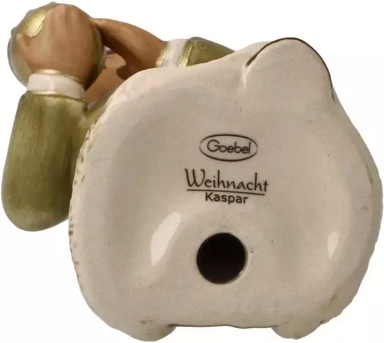 Goebel Kribbefiguur Kerst versiering Steengoed figuur Kaspar