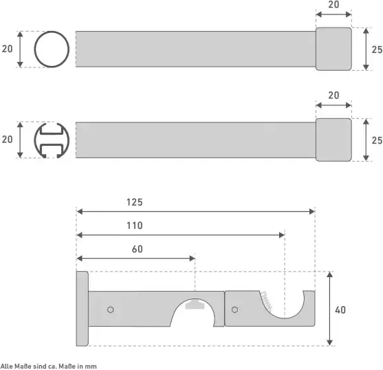 Good Life Combi-gordijnroede Gorra - Foto 3