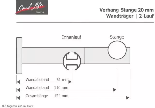 Good Life Combi-gordijnroede Gorra - Foto 4