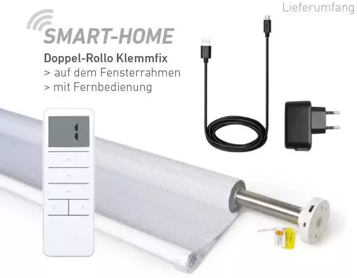 Good Life Elektrisch rolgordijn ALINE SMART HOME met afstandsbediening (4 stuks) - Foto 2