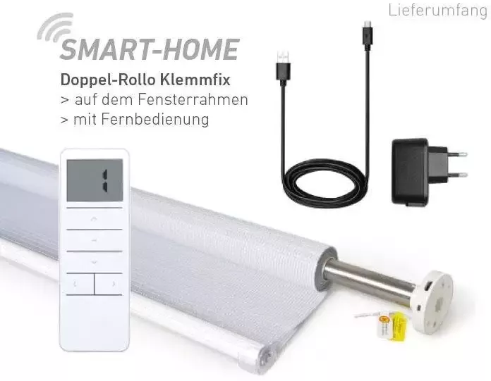 Good Life Elektrisch rolgordijn Wave Smart Home met afstandsbediening (4 stuks)