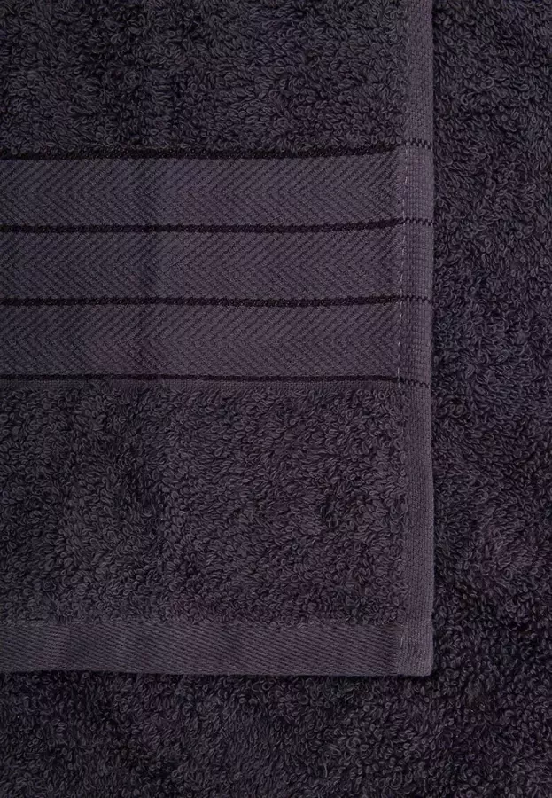 Good morning Badlaken Uni Towels met geweven rand (2 stuks) - Foto 2