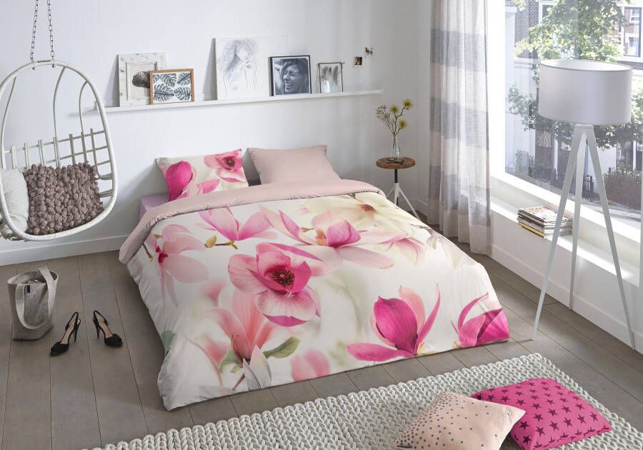 Good morning Tweezijdig te gebruiken overtrekset Magna met magnolia's