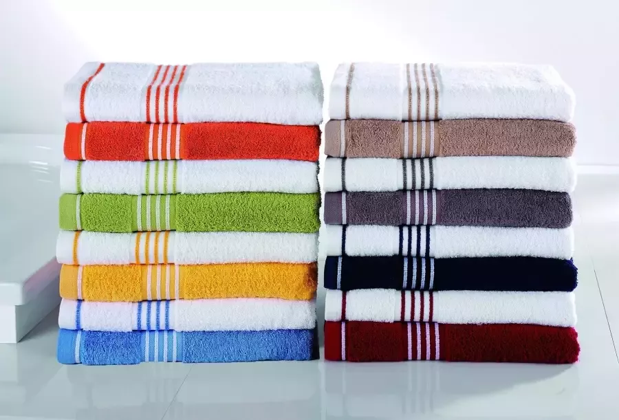 Gözze Handdoeken Rio als set met frisse streeprand (2 stuks)