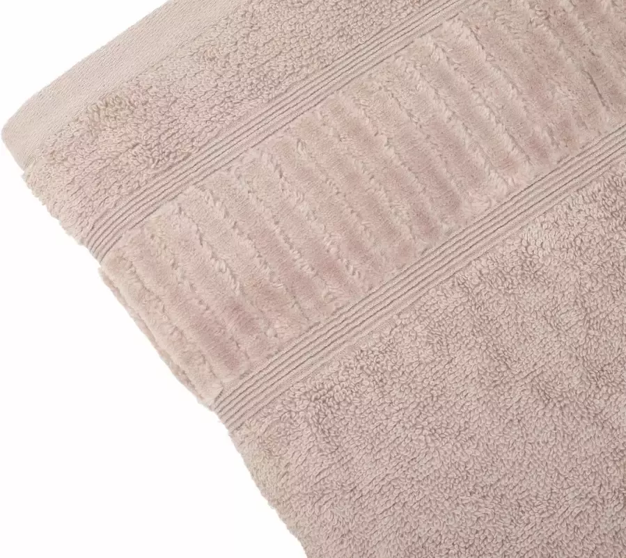 Gözze Handdoeken BIO badstof als set bio-katoen pastel kleuren met geschoren randdessin (2 stuks)