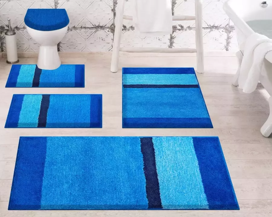 Grund Badmat Room bijzonder dichte pool badmat met strepen (1 stuk)