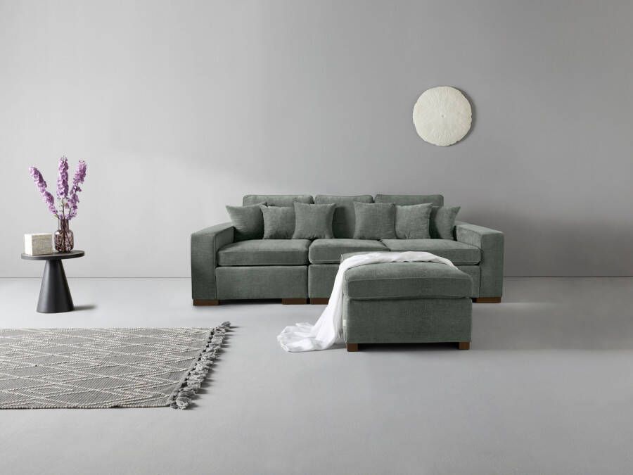 Home affaire 3-zitsbank Skara Loungebank met binnenveringsinterieur in vele overtrekkwaliteiten - Foto 2