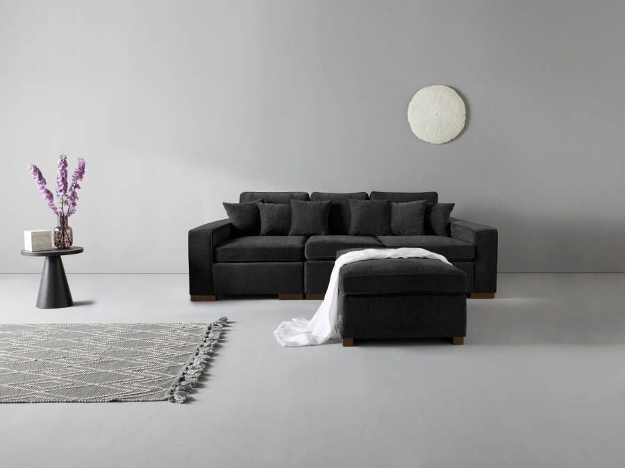 Home affaire 3-zitsbank Skara Loungebank met binnenveringsinterieur in vele overtrekkwaliteiten - Foto 2