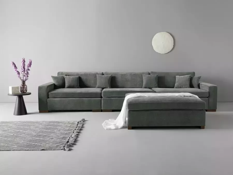 Home affaire 3-zitsbank Skara XXL Loungebank XXL met binnenveringsinterieur in vele overtrekkwaliteiten - Foto 2