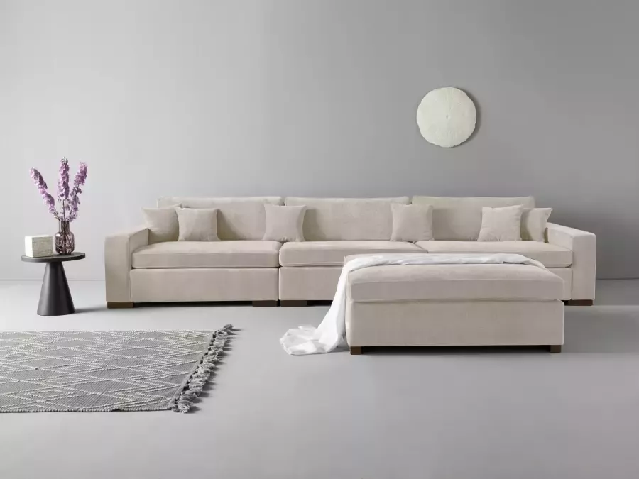 Home affaire 3-zitsbank Skara XXL Loungebank XXL met binnenveringsinterieur in vele overtrekkwaliteiten - Foto 2