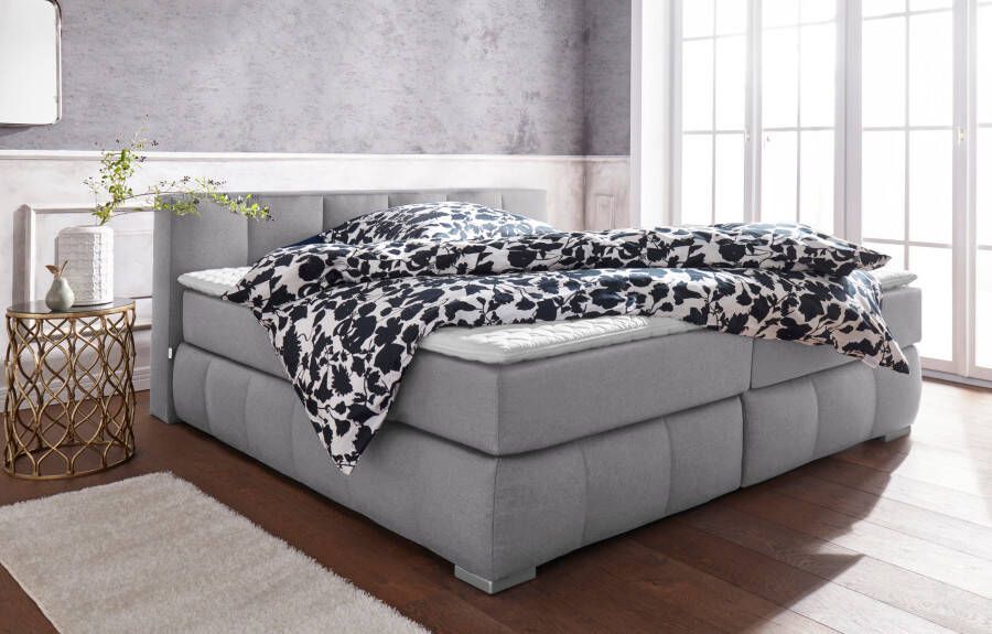Home affaire Boxspring Chelles incl. matrastopper in xxl- extra lang 220 cm onderbak met elegante welving - Foto 5