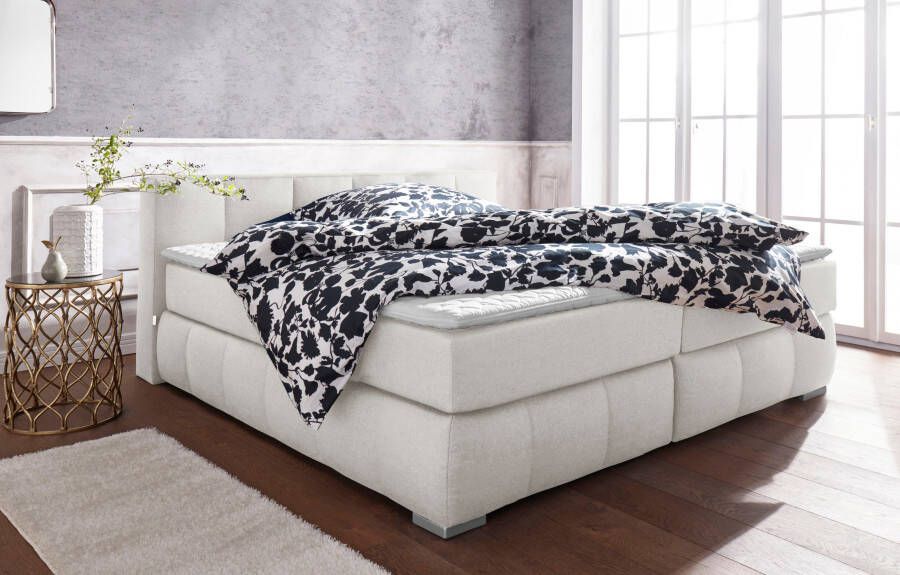 Home affaire Boxspring Chelles incl. matrastopper in xxl- extra lang 220 cm onderbak met elegante welving - Foto 5