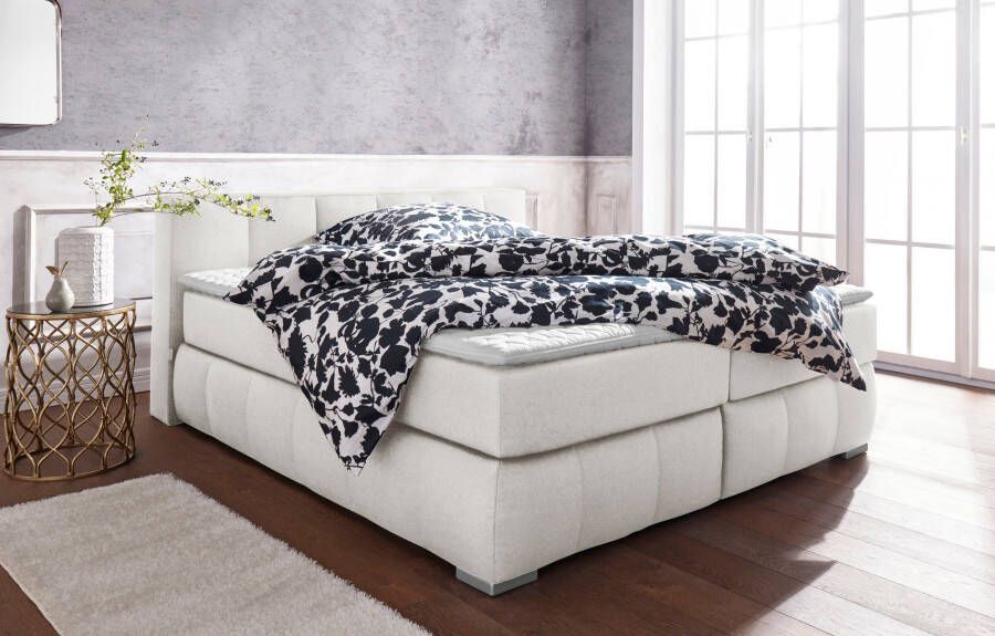 Home affaire Boxspring Chelles incl. matrastopper in xxl- extra lang 220 cm onderbak met elegante welving - Foto 9