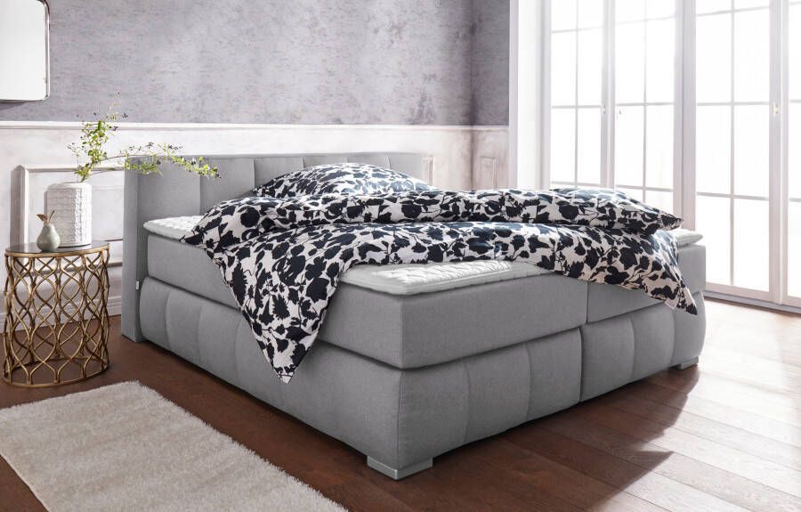 Home affaire Boxspring Chelles incl. matrastopper in xxl- extra lang 220 cm onderbak met elegante welving - Foto 4