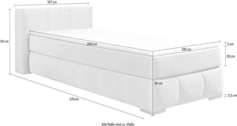 Home affaire Boxspring Chelles incl. koudschuim matrastopper in 5 breedtes en 3 matrastypes - Foto 7