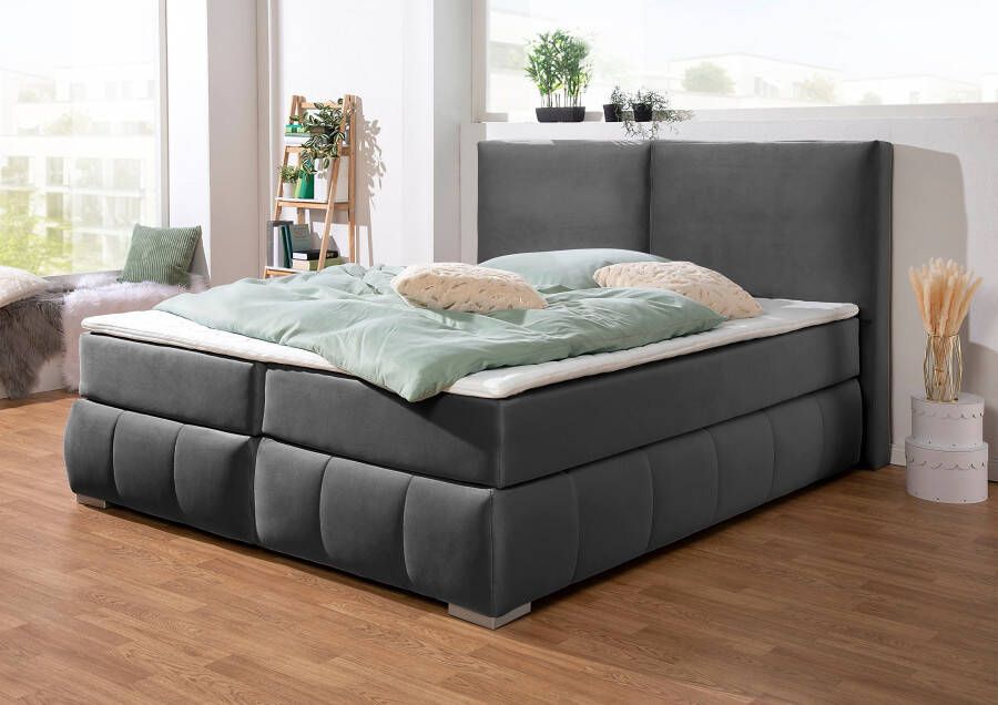 Home affaire Boxspring Wehma incl. matrastopper voor 3 verschillende matrassen ook in fluwelen stof - Foto 6