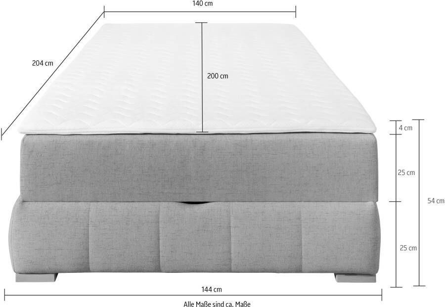 OTTO Boxspring Wehma zonder hoofdbord inclusief matrastopper en bedlade - Foto 6