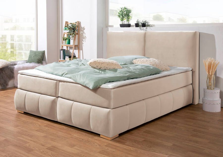 Home affaire Boxspring Wehma incl. matrastopper voor 3 verschillende matrassen ook in fluwelen stof - Foto 6