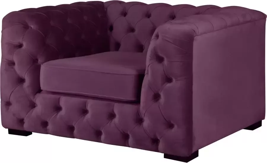 Home affaire Chesterfield-fauteuil Kalina stoel klassieke chesterfield knoopdetails zeer hoogwaardige afwerking - Foto 3