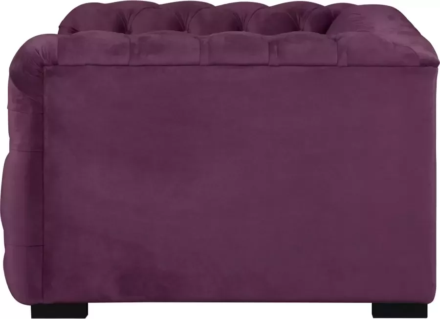 Home affaire Chesterfield-fauteuil Kalina stoel klassieke chesterfield knoopdetails zeer hoogwaardige afwerking