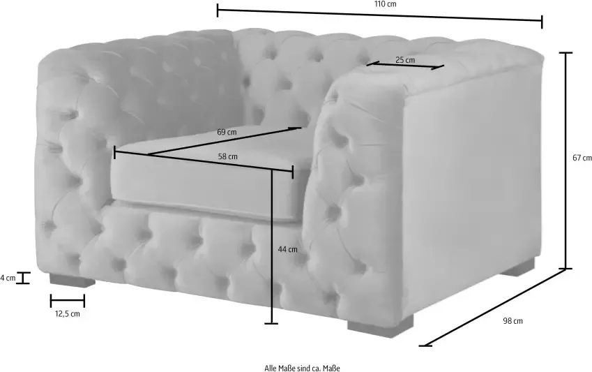 Home affaire Chesterfield-fauteuil Kalina stoel klassieke chesterfield knoopdetails zeer hoogwaardige afwerking - Foto 5
