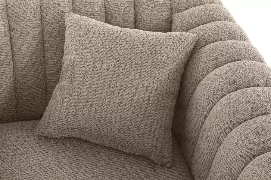 Home affaire Cocktailfauteuil Chamby New stoel bouclé-structuurbekleding met stiksels bij de leuning - Foto 6