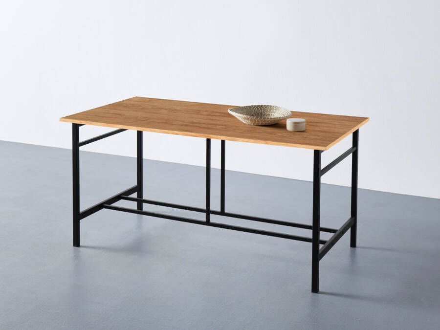 Home affaire Eettafel Sare met echt houtfineer van eiken - Foto 2