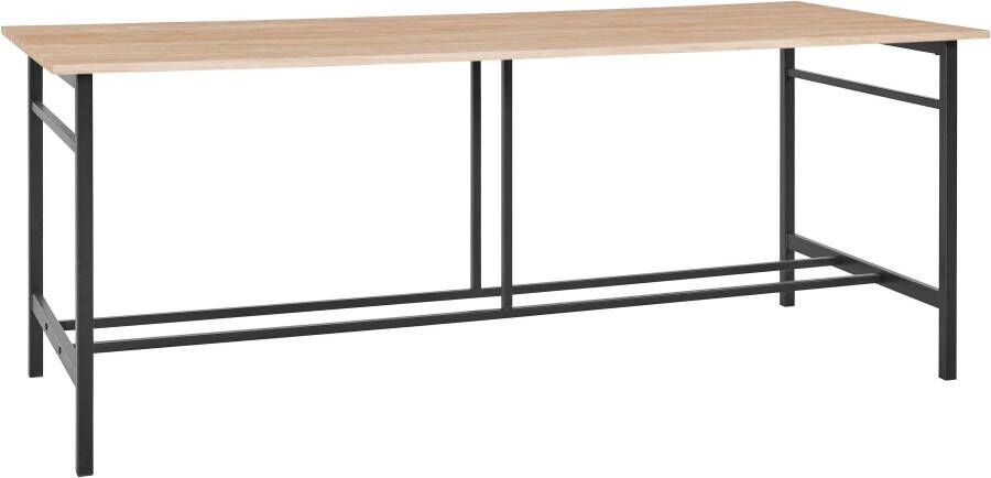 Home affaire Eettafel Sare met echt houtfineer van eiken - Foto 4