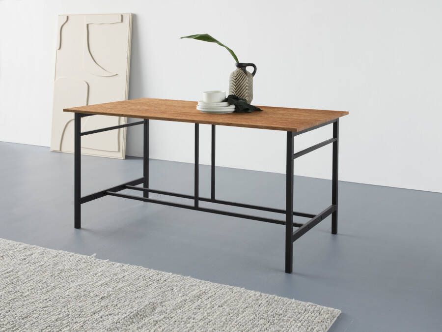 Home affaire Eettafel Sare met echt houtfineer van eiken - Foto 4