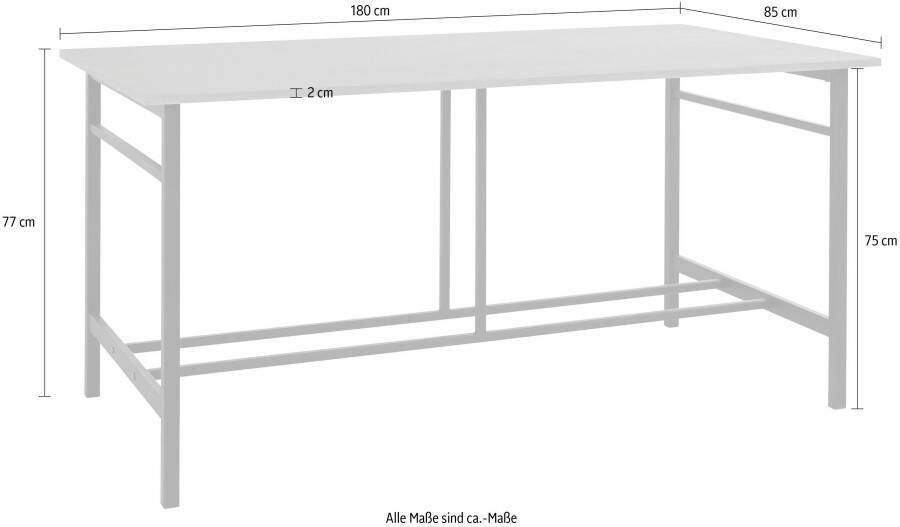 Home affaire Eettafel Sare met echt houtfineer van eiken - Foto 15