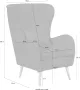 Guido Maria Kretschmer Home&Living Fauteuil Sallito in 6 stofkwaliteiten fauteuil bxdxh: 76x85x109 cm ook in microvezel - Thumbnail 9