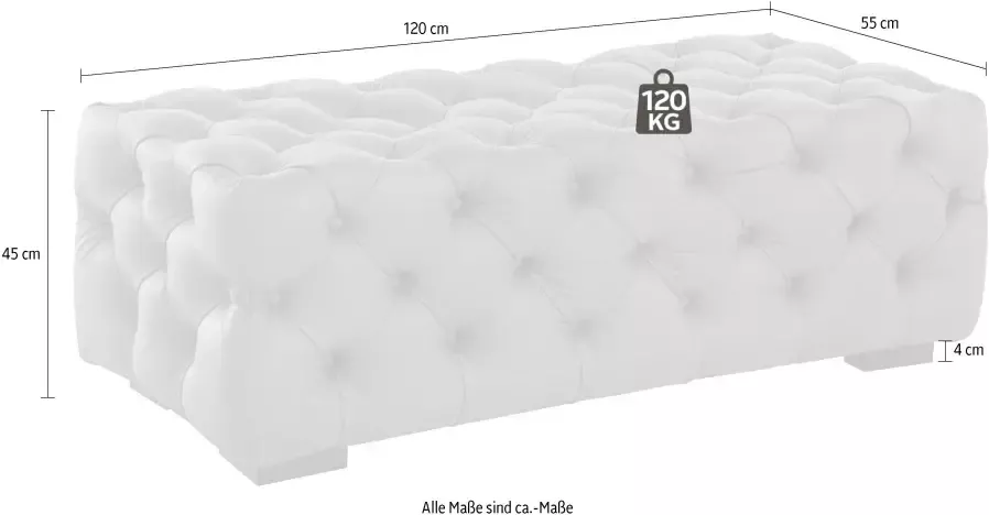 Home affaire Hocker Kalina met klassieke chesterfield-capitonnage passend bij de serie "kalina" - Foto 9