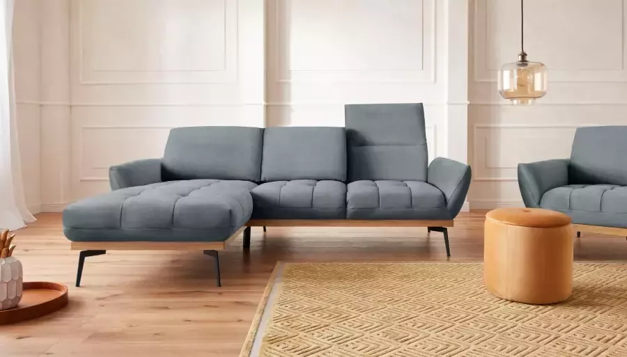 Exxpo sofa fashion Hoekbank Palic incl. rugverstelling comfortabel elegant breedte 245cm L-vorm