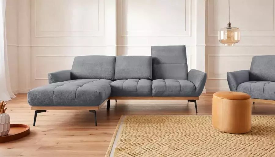 Exxpo sofa fashion Hoekbank Palic incl. rugverstelling comfortabel elegant breedte 245cm L-vorm