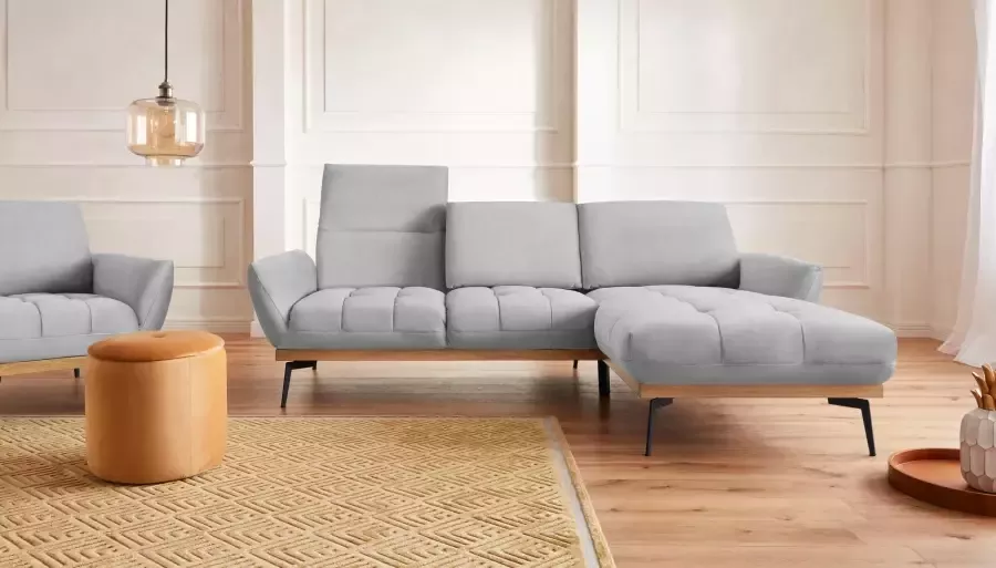 Exxpo sofa fashion Hoekbank Palic incl. rugverstelling comfortabel elegant breedte 245cm L-vorm