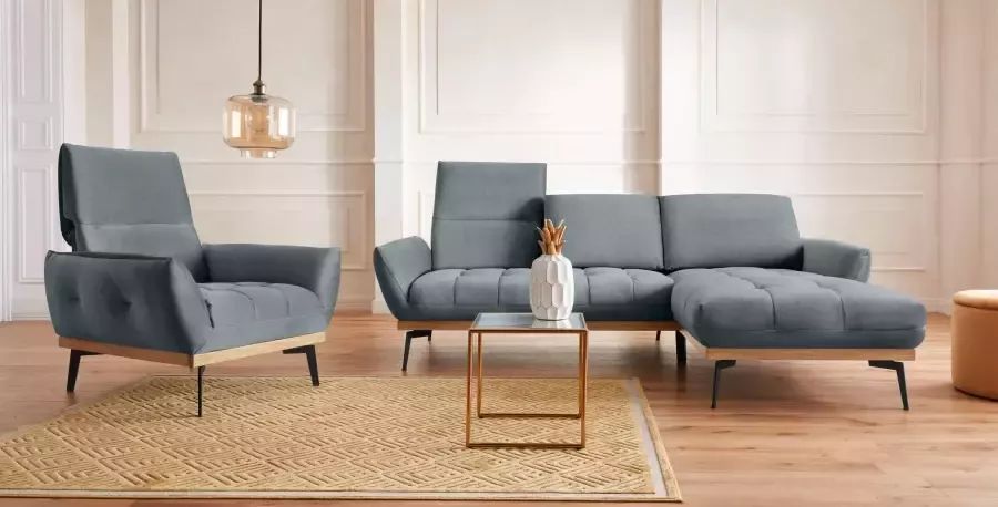 Exxpo sofa fashion Hoekbank Palic incl. rugverstelling comfortabel elegant breedte 245cm L-vorm