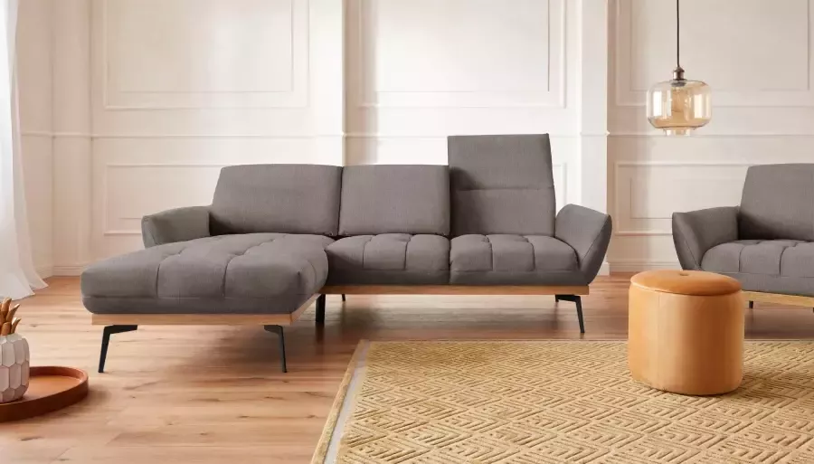 Exxpo sofa fashion Hoekbank Palic incl. rugverstelling comfortabel elegant breedte 245cm L-vorm