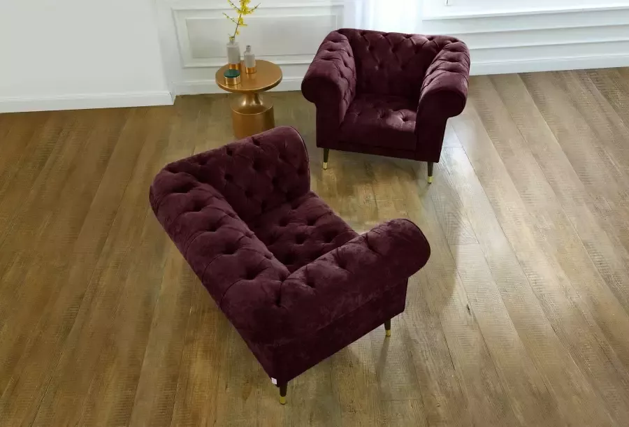 Home affaire Loveseat Tinnum loveseat Chesterfield fauteuil (set) - Foto 3