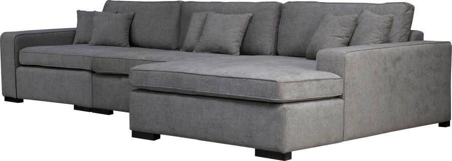 Home affaire Ottomane Skara L-vorm Loungebank met binnenveringsinterieur in vele overtrekkwaliteiten - Foto 2