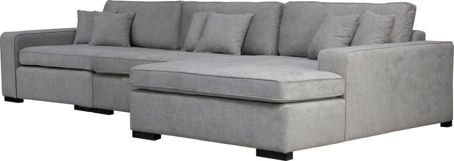 Home affaire Ottomane Skara L-vorm Loungebank met binnenveringsinterieur in vele overtrekkwaliteiten - Foto 2