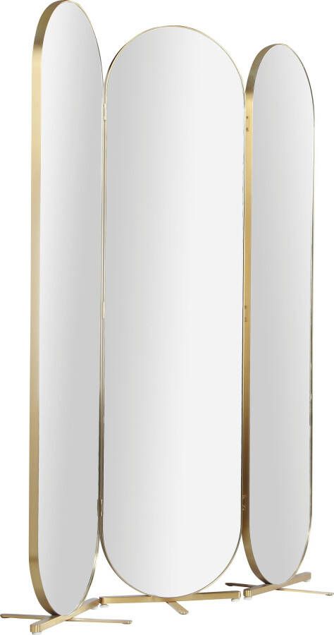 Guido Maria Kretschmer Home&Living Roomdivider ovale spiegeloppervlakken achterkant met fluwelen bekleding breedte 138 5 cm - Foto 4