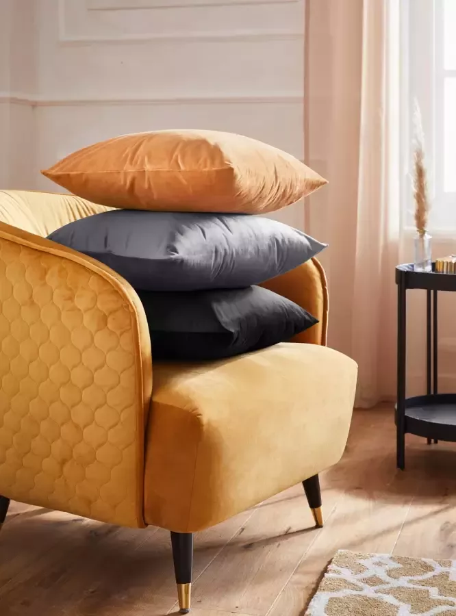 Guido Maria Kretschmer Home&Living Sierkussen Fluweel Kussenovertrek zonder vulling per stuk 50x50 cm (1 stuk)