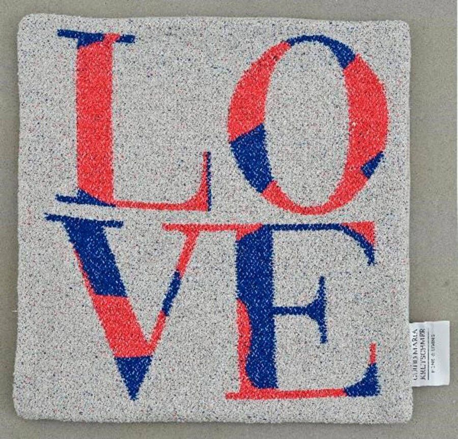 Guido Maria Kretschmer Home&Living Sierkussen Love 2-delig set 50 x 50 cm kussenhoezen zonder vulling (2 stuks)