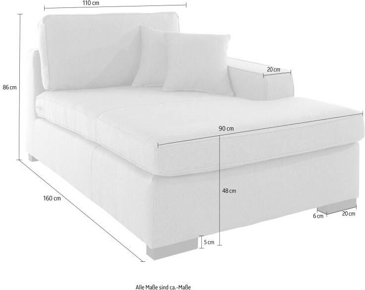 Home affaire Sofaelement Skara Module voor zelf samenstellen in vele stofkwaliteiten - Foto 4
