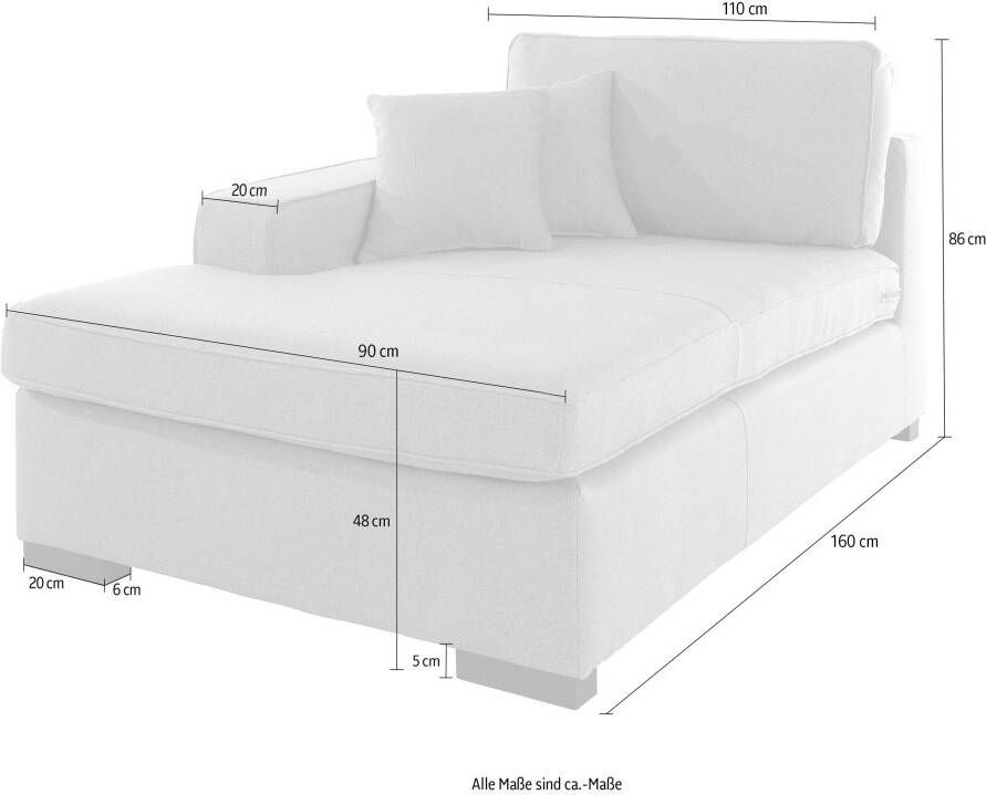 Home affaire Sofaelement Skara Module voor zelf samenstellen in vele stofkwaliteiten - Foto 2