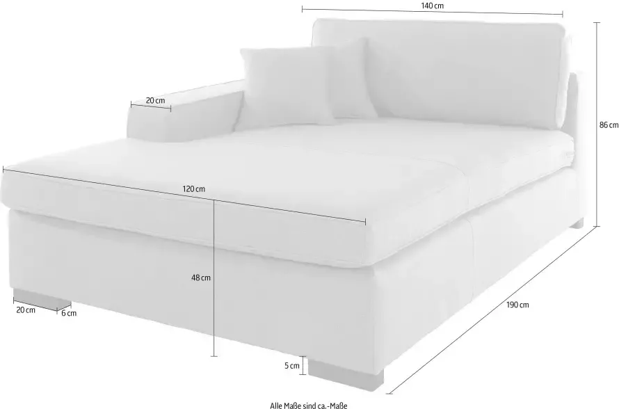 Home affaire Sofaelement Skara XXL Module XXL voor zelf samenstellen armleuning links rechts ter keuze