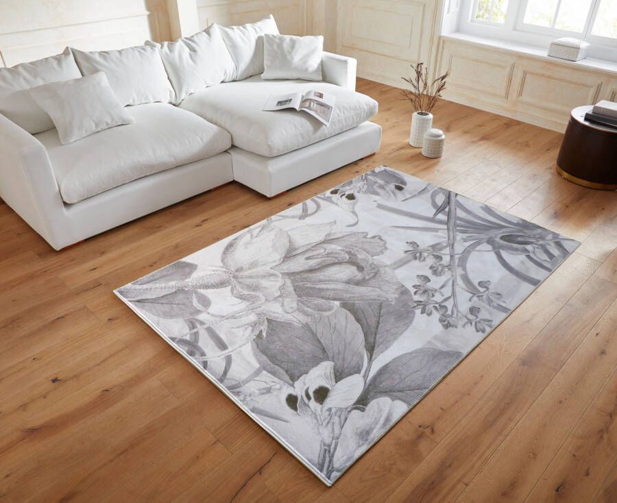 Guido Maria Kretschmer Home&Living Vloerkleed Magnolia ook als wandtapijt te gebruiken zacht plat woonkamer slaapkamer - Foto 3