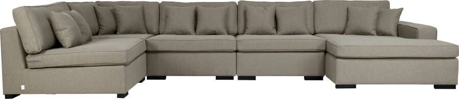 Home affaire Zithoek Skara U-vorm Loungebank met binnenveringsinterieur in vele overtrekkwaliteiten - Foto 6