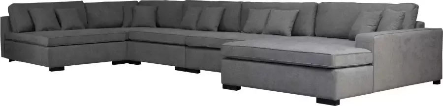 Home affaire Zithoek Skara XXL U-vorm Loungebank XXL met binnenveringsinterieur in vele overtrekkwaliteiten - Foto 3